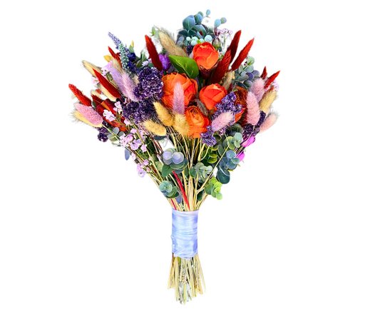 Bright Colour Dried Flower Bouquet - Jihaans Flower Emporium