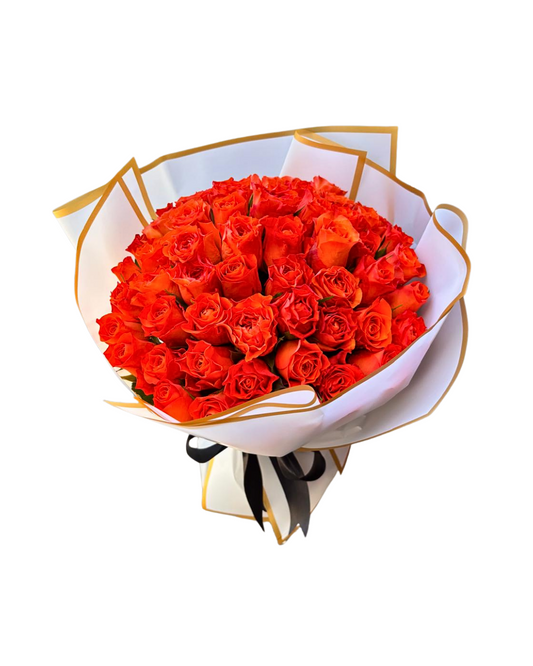 50 Stem Orange Roses