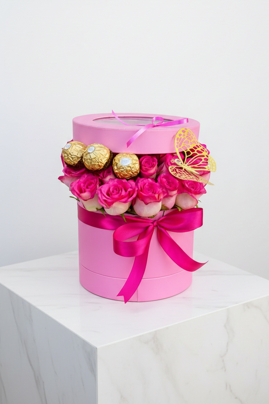 The Pink Butterfly Bucket - Jihaans Flower Emporium