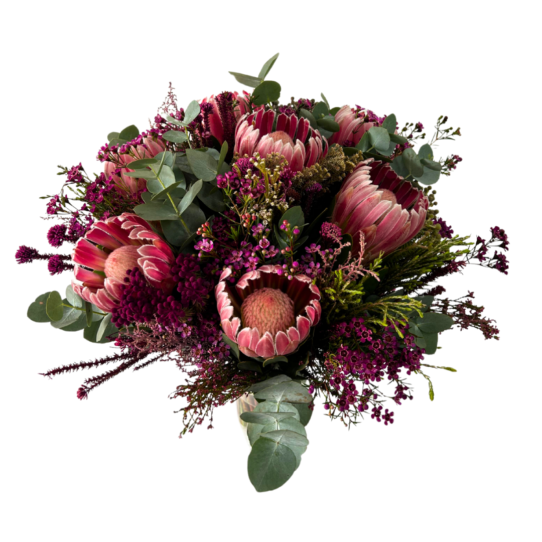 Protea Bloom Arrangement (with vase) - Jihaans Flower Emporium