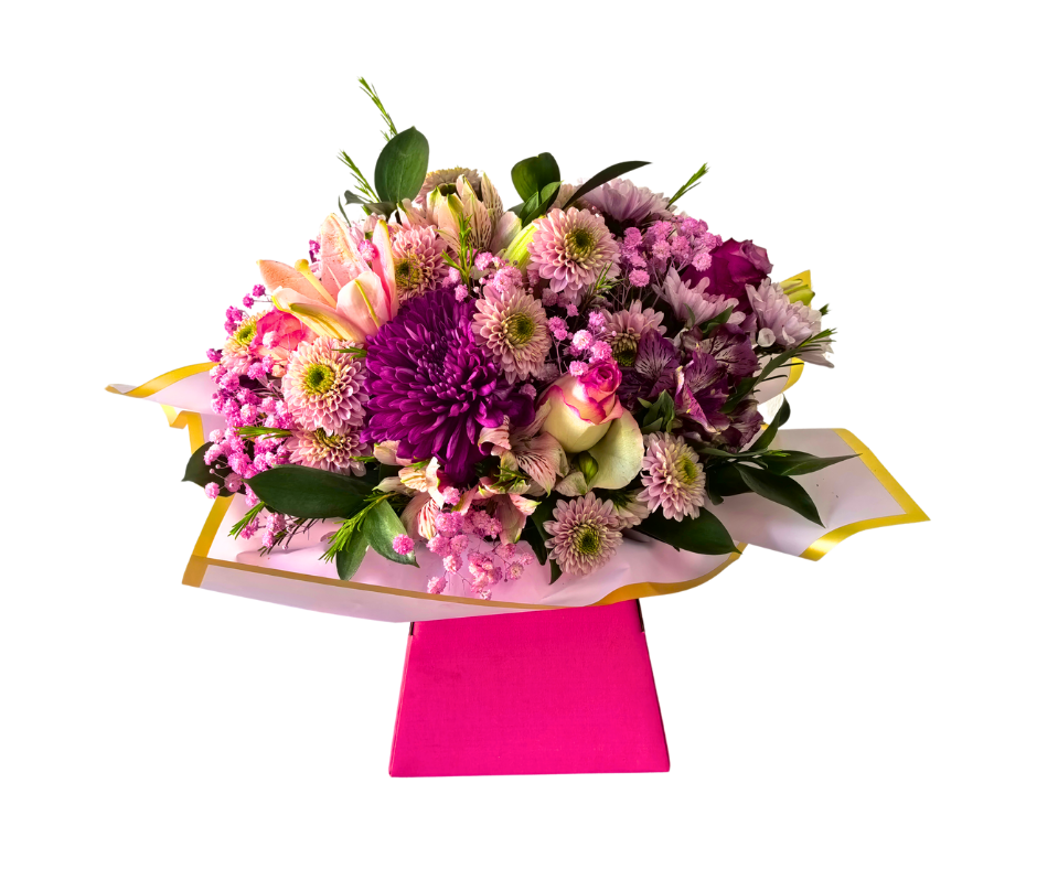 Pretty Petals Pink Box Arrangement - Jihaans Flower Emporium