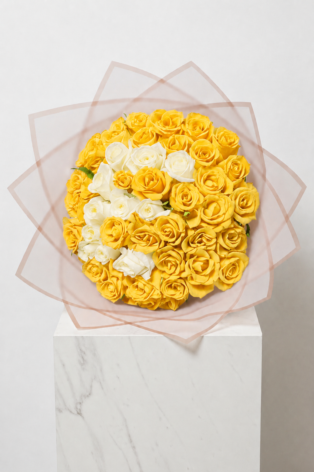 Monogram 60 Stem Rose Bouquet - Choose your own Colour