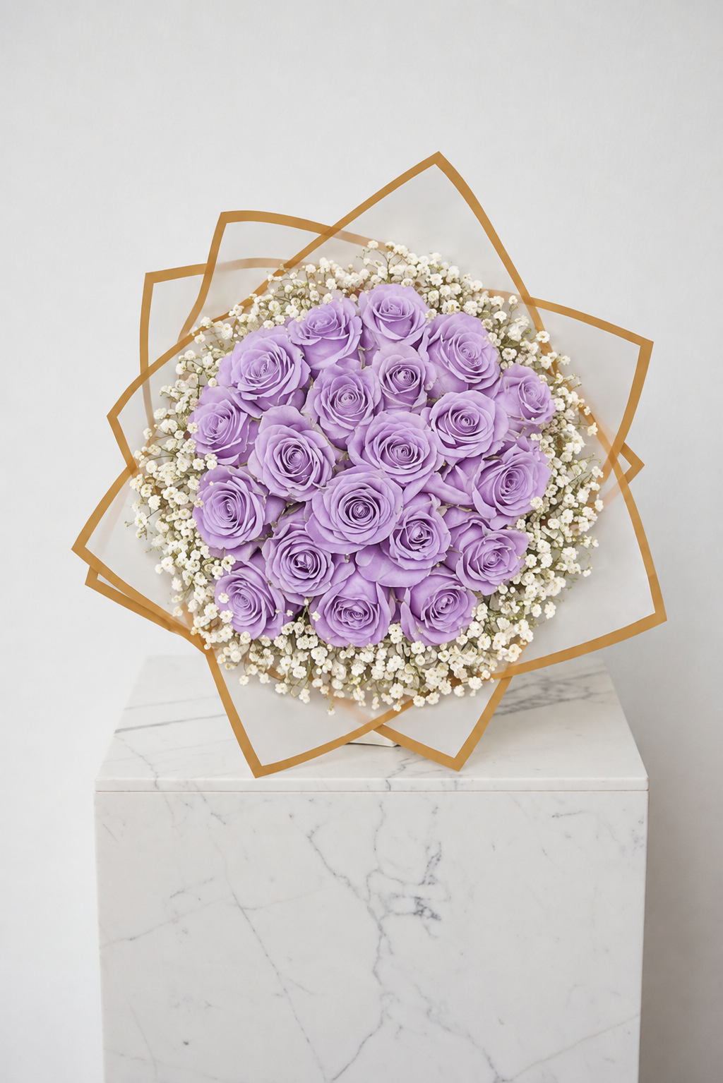 Assorted Size & Colour Rose Bouquets (with Baby's Breath)