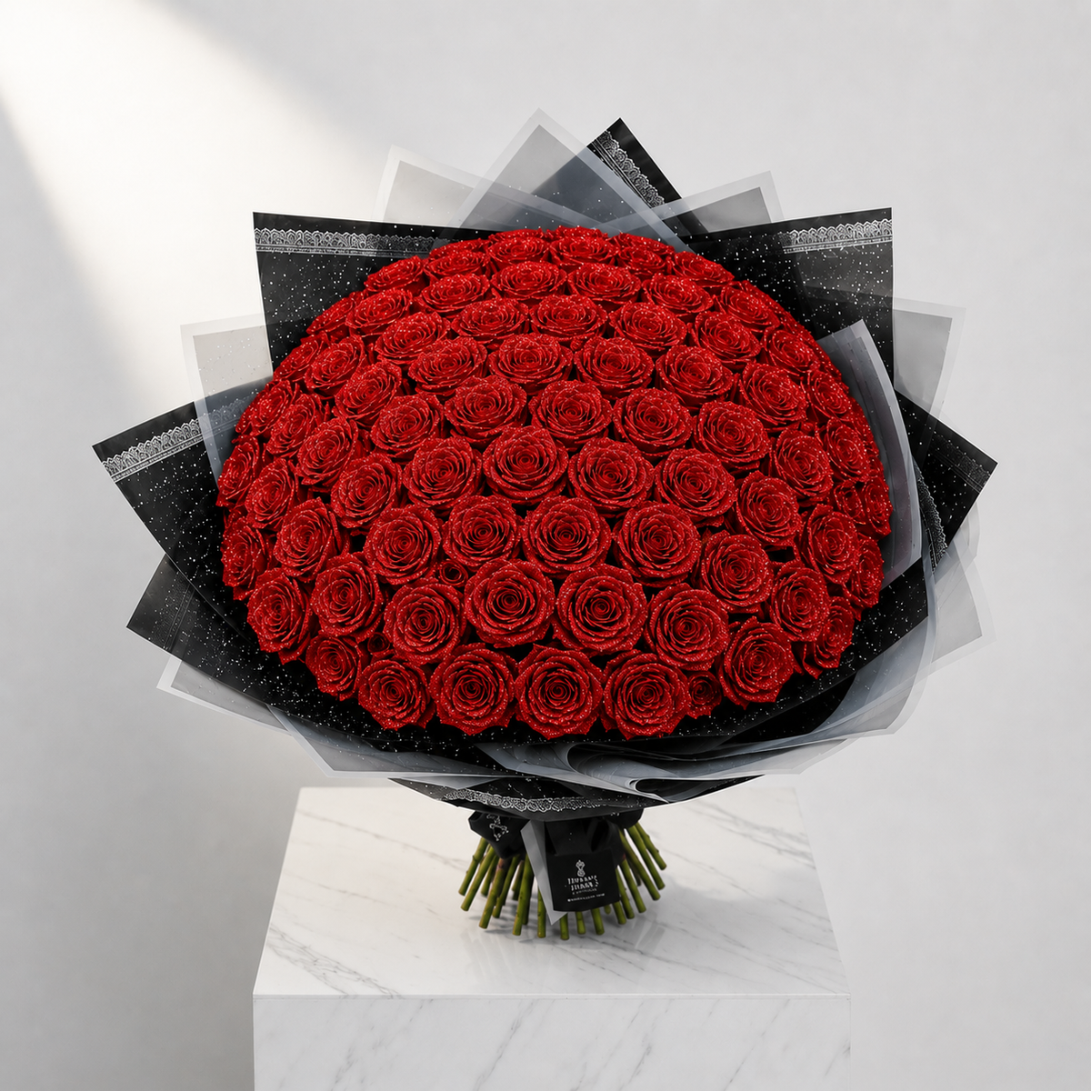 Glitter Rose Bouquet (Assorted sizes & colour's)