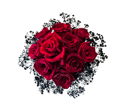 Black and Red Bridal Bouquet - Jihaans Flower Emporium