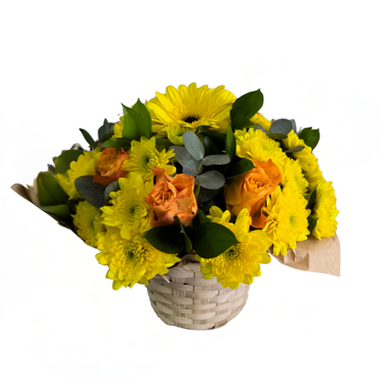 Sunshine Bloom Basket - Jihaans Flower Emporium