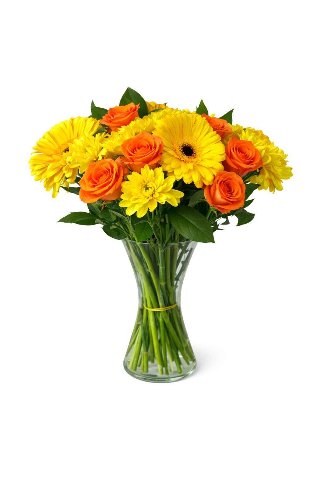 Sunset Delight Arrangement - with vase - Jihaans Flower Emporium