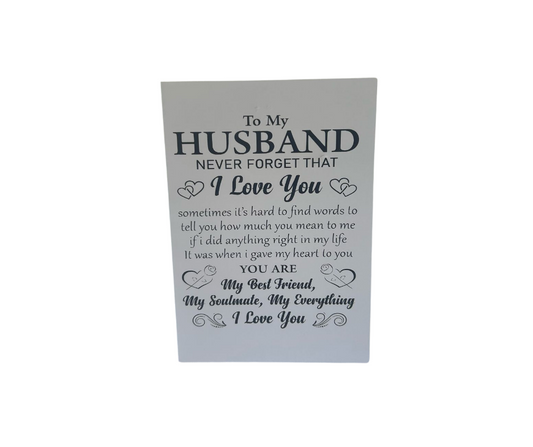 Greeting Card For Husband (Assorted) - Jihaans Flower Emporium