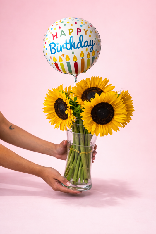 The Sunshine Birthday Vase - Jihaans Flower Emporium