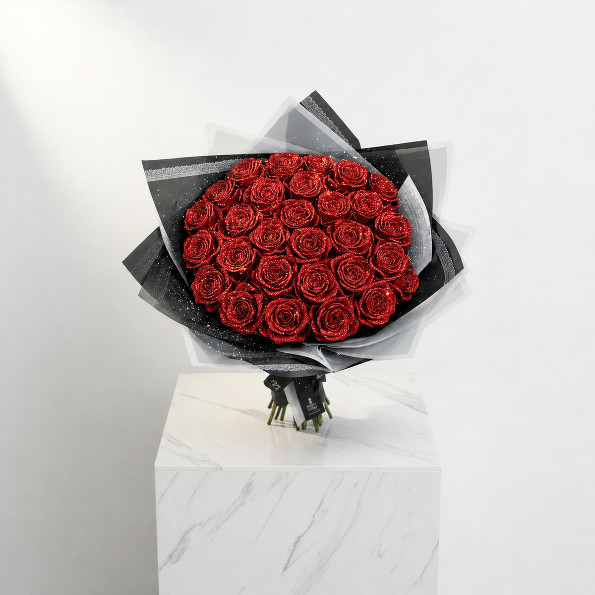 Glitter Rose Bouquet (Assorted sizes & colour's)