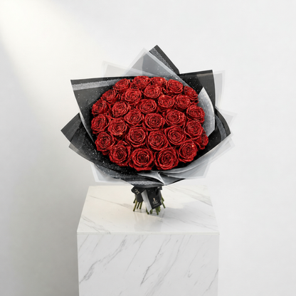 Glitter Rose Bouquet (Assorted sizes & colour's)