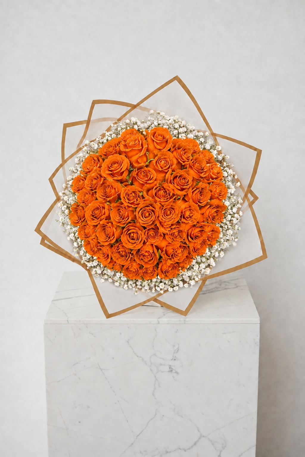 Assorted Size & Colour Rose Bouquets (with Baby's Breath)
