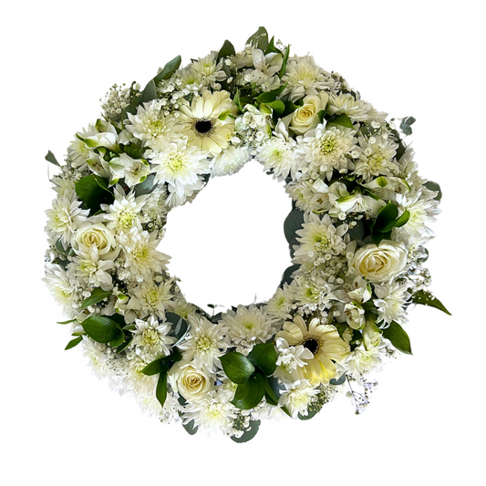 Large Funeral and Sympathy Wreath - Jihaans Flower Emporium