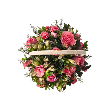 Blush Pink Rose Basket - Jihaans Flower Emporium