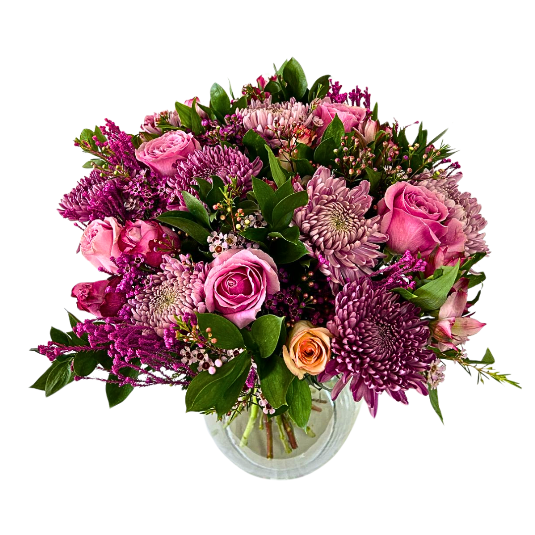 Blush Bloom  - large arrangement (with vase) - Jihaans Flower Emporium
