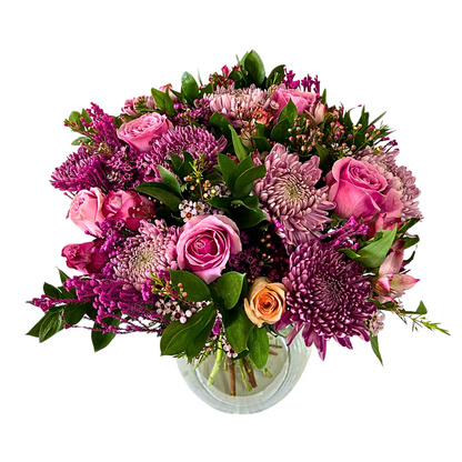 Blush Bloom  - large arrangement (with vase) - Jihaans Flower Emporium