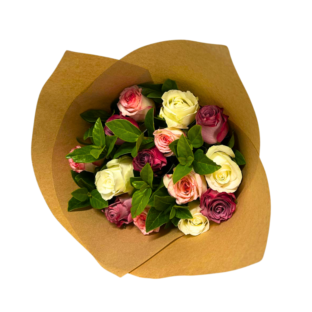 Pastal Roses Arrangement - Jihaans Flower Emporium