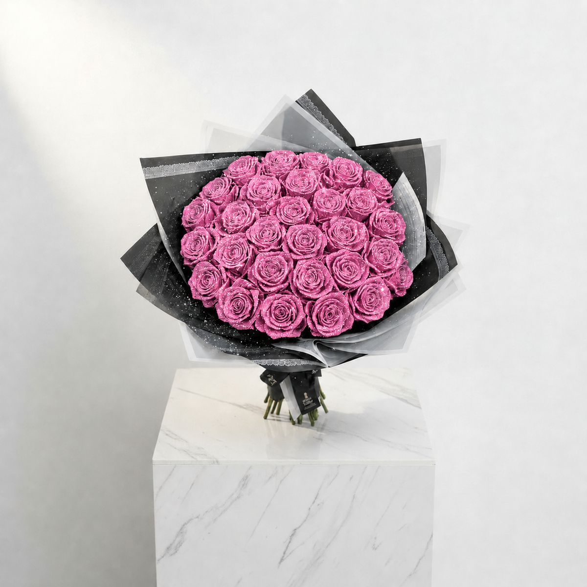 Glitter Rose Bouquet (Assorted sizes & colour's)