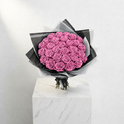 Glitter Rose Bouquet (Assorted sizes & colour's)