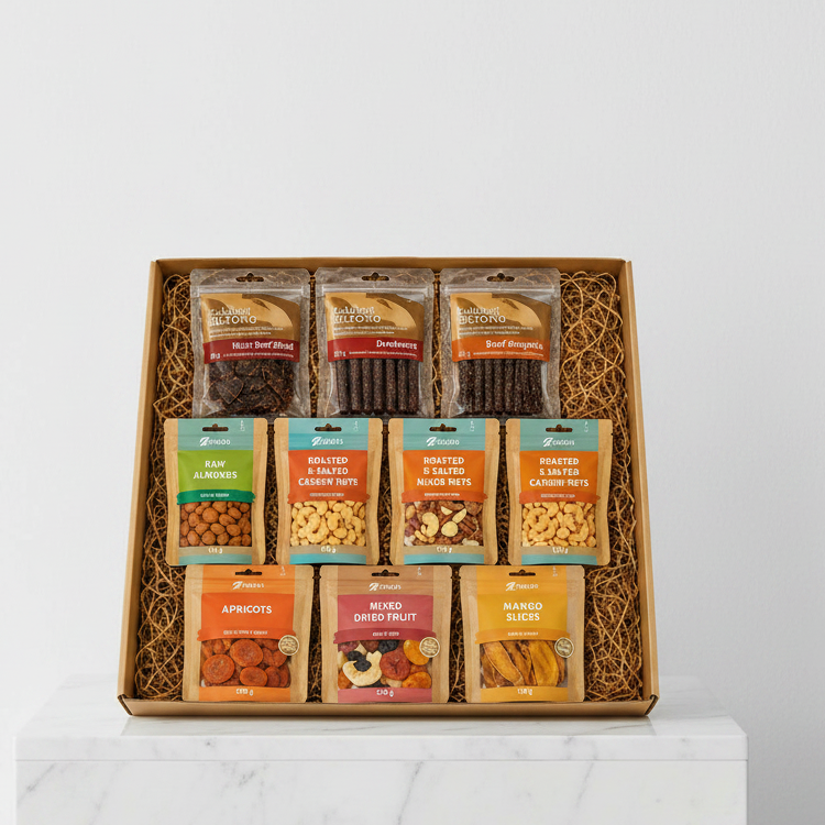 Premium Biltong & Dried Fruit Snack Box