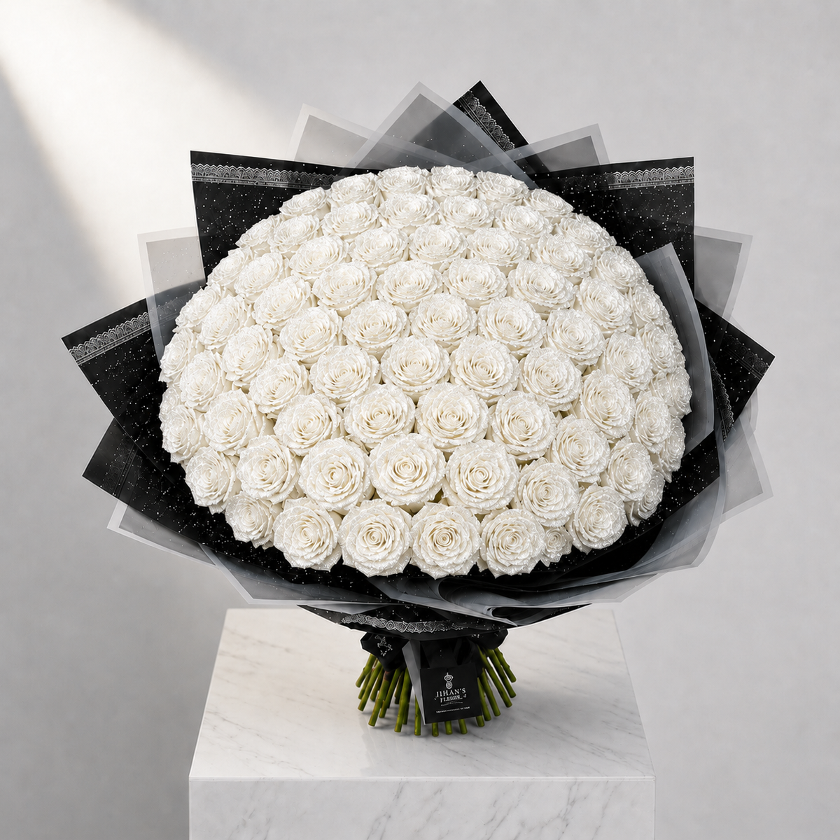 Glitter Rose Bouquet (Assorted sizes & colour's)