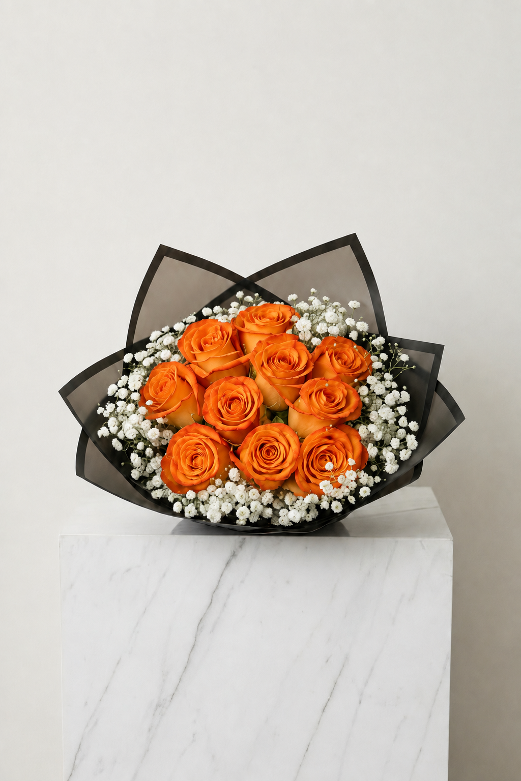 Assorted Size & Colour Rose Bouquets (with Baby's Breath)