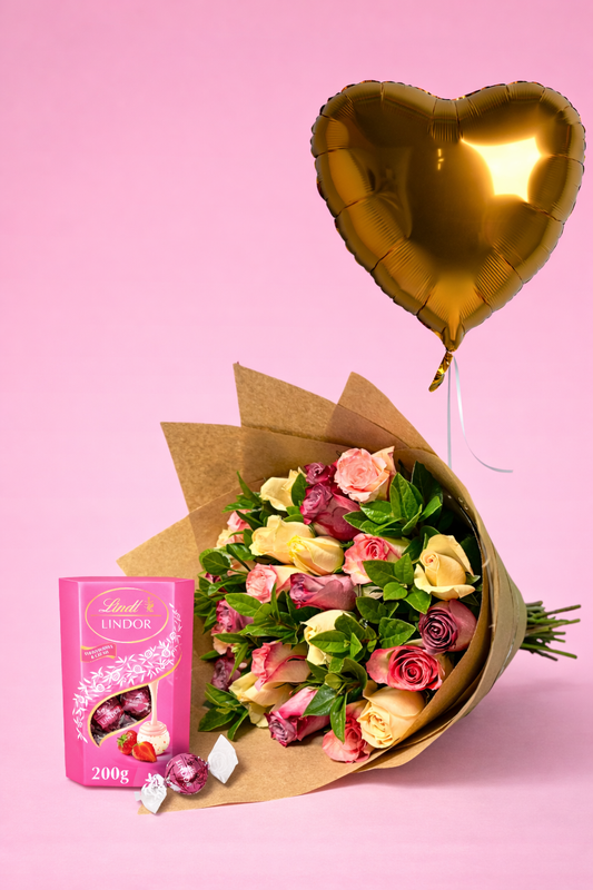 Blush & Gold Gift - Jihaans Flower Emporium