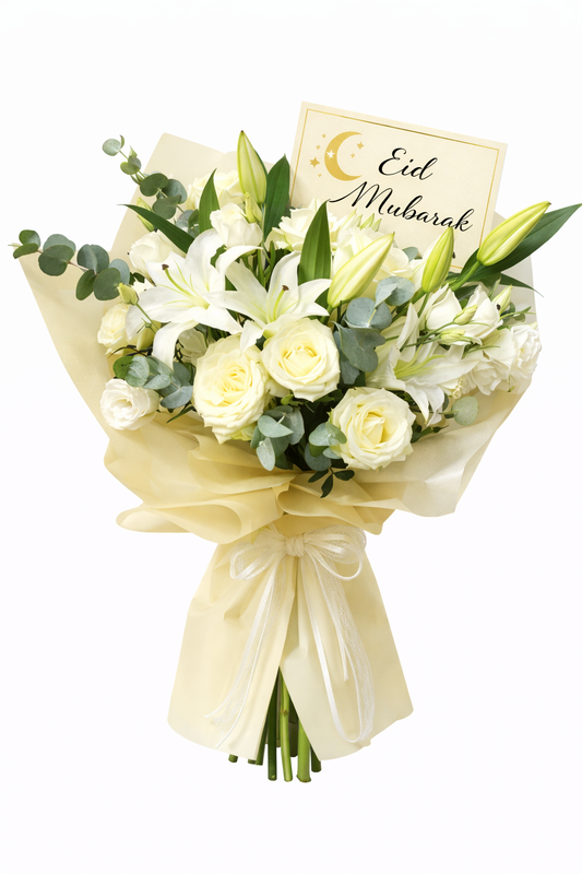 Pure Eid Elegance Bouquet - Jihaans Flower Emporium