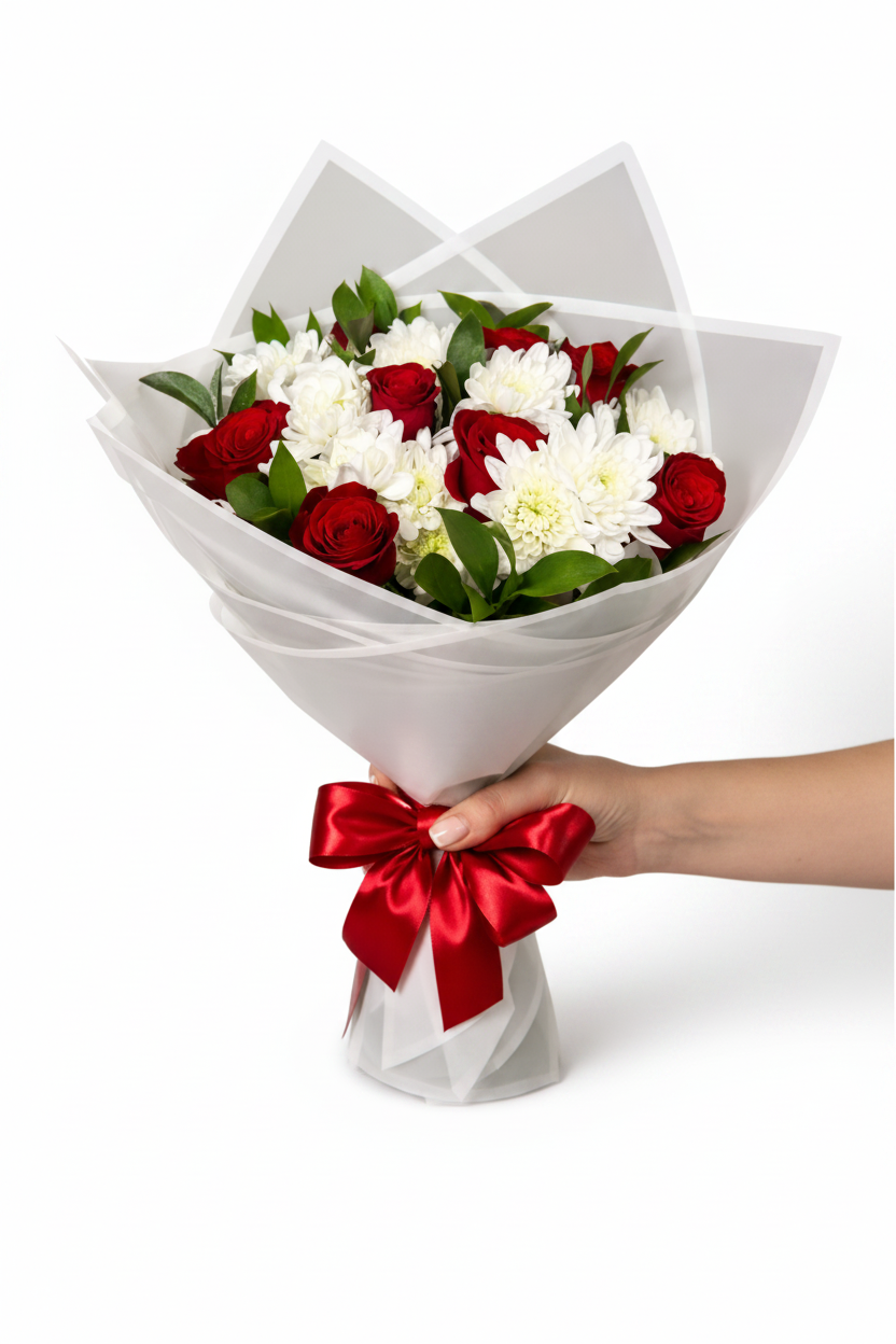 Colorful Lovely Touch Bouquet of fresh flowers with mixed blooms, arranged beautifully in a vibrant floral display.