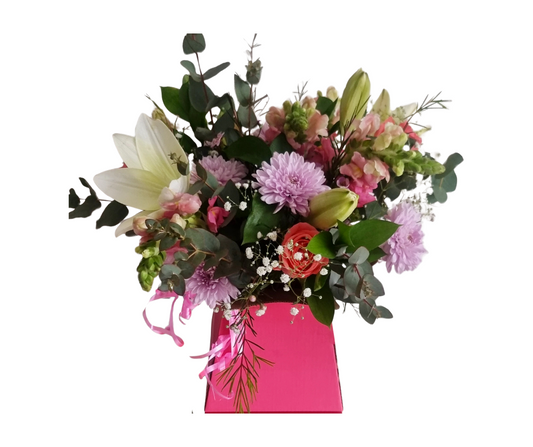 Blushing Bloom Floral Box - Jihaans Flower Emporium