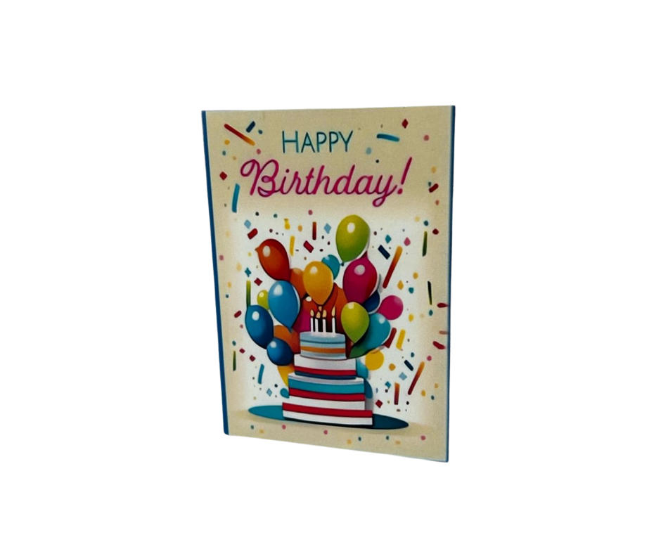 Happy Birthday Greeting Card (Assorted) - Jihaans Flower Emporium