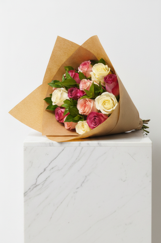 Pastal Roses Arrangement