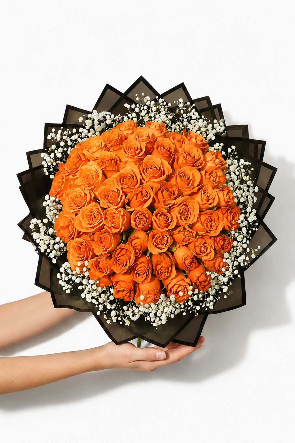 Assorted Size & Colour Rose Bouquets (with Baby's Breath)