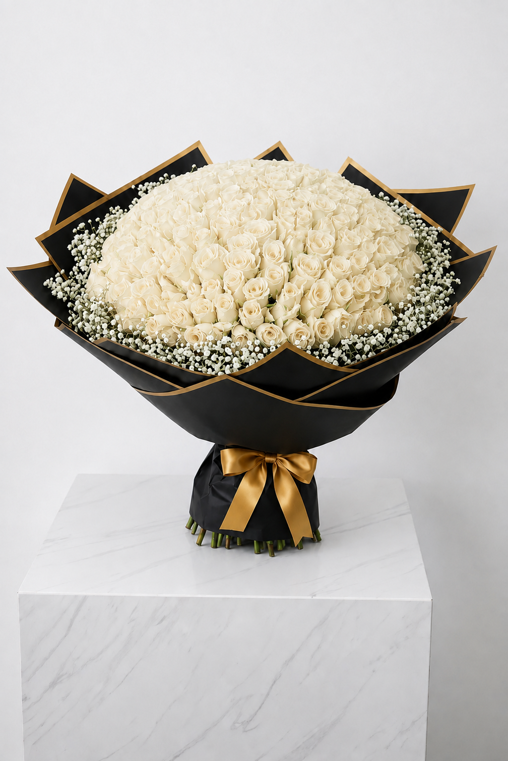 Assorted Size & Colour Rose Bouquets (with Baby's Breath)