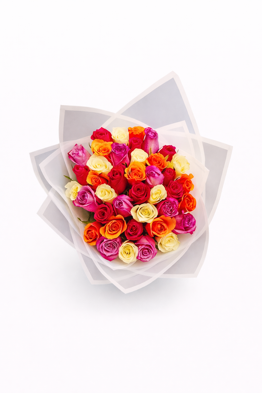 40 Stem Mixed roses - Jihaans Flower Emporium