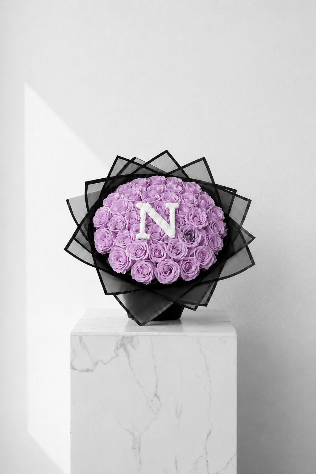 30 Stem Roses (with one Letter) Choose your own colour