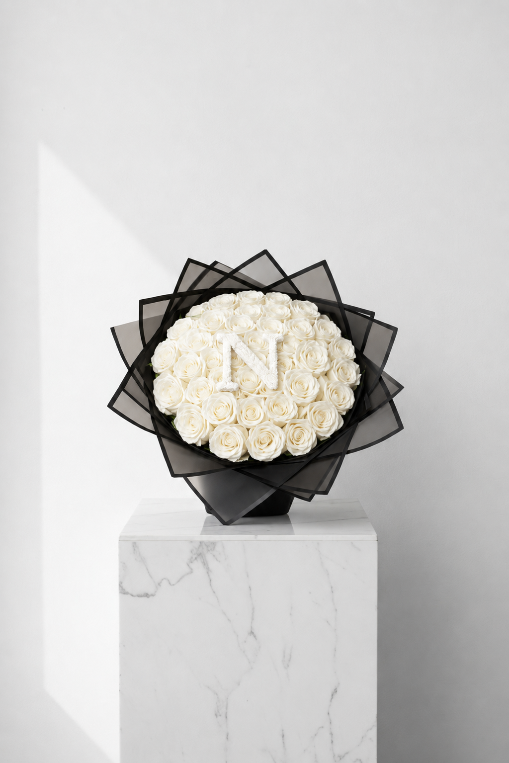 30 Stem Roses (with one Letter) Choose your own colour