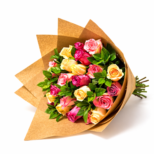 24 Pastal Roses Arrangement - Jihaans Flower Emporium