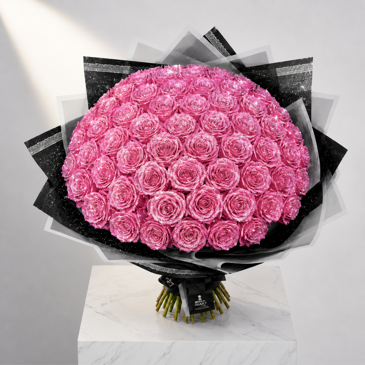 Glitter Rose Bouquet (Assorted sizes & colour's)