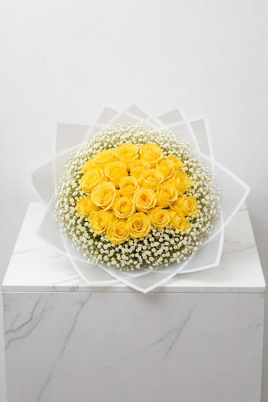 Assorted Size & Colour Rose Bouquets (with Baby's Breath)