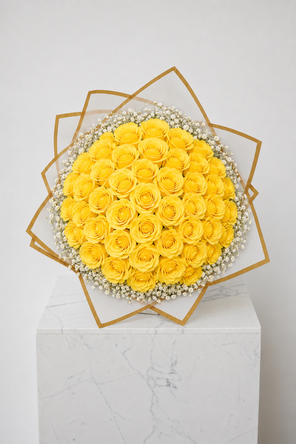 Assorted Size & Colour Rose Bouquets (with Baby's Breath)