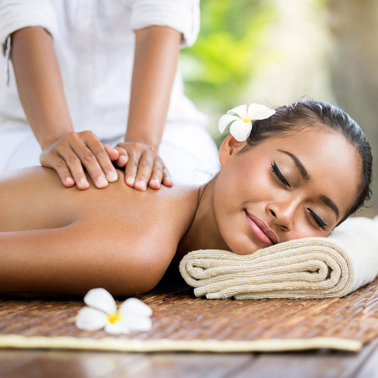 Mystique Massage Back, Neck & Shoulder pillow by My Store, showing the ergonomic design for relaxing massage therapy.