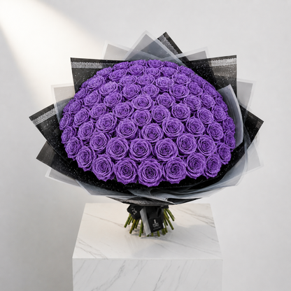 Glitter Rose Bouquet (Assorted sizes & colour's)