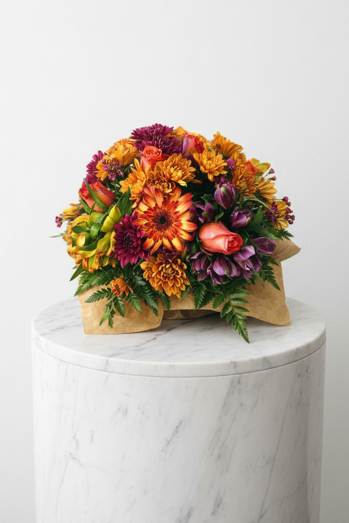 Beautiful posie flower arrangement with vibrant blooms, showcasing the popular Perfect and Popular Posie by My Store.