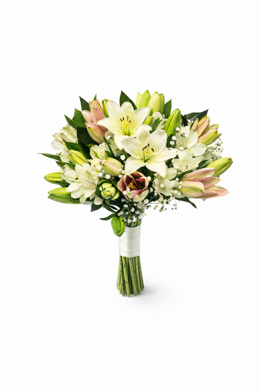 Lilly Bridal Bouquet - Jihaans Flower Emporium