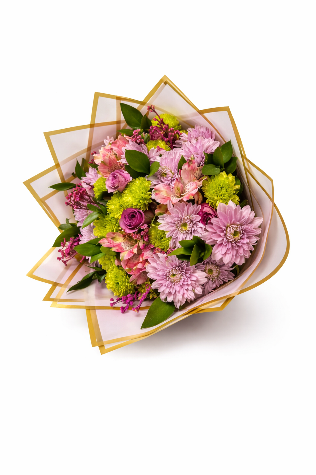 Colorful gift bunch featuring assorted flowers and decorative wrapping, perfect for gifting from My Store.